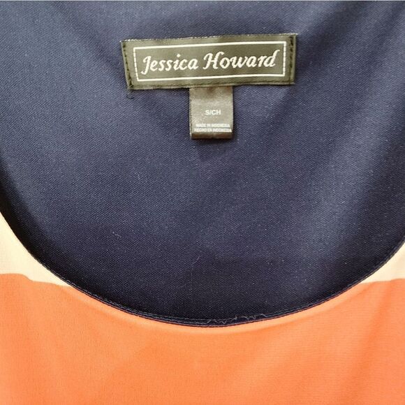 3/$30 JESSICA HOWARD Maxi Stripped Dress Side Slit - Picture 7 of 10